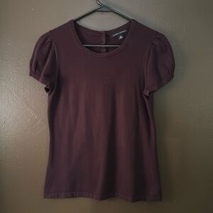 Banana republic, maroon colored short sleeve shirt. Size M